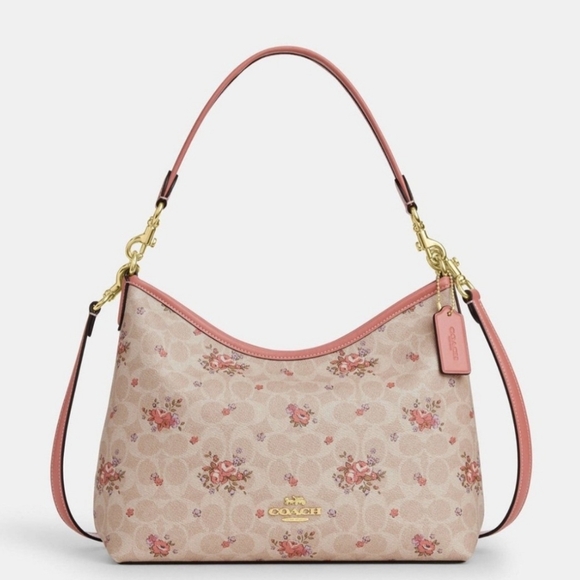 Coach Handbags - Coach Laurel Signature Floral Shoulder Bag